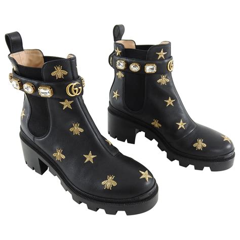 gucci boots winter 2019|Gucci boots with rhinestones.